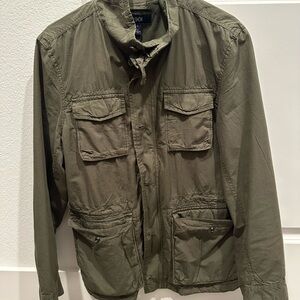 1901 Military Style Field Jacket in Olive